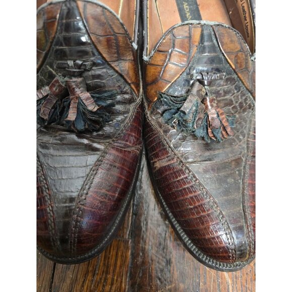 Stacy Adams Genuine Snake Brown Men\'s Loafers main image 13